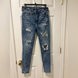 American Eagle super high rise jeggings